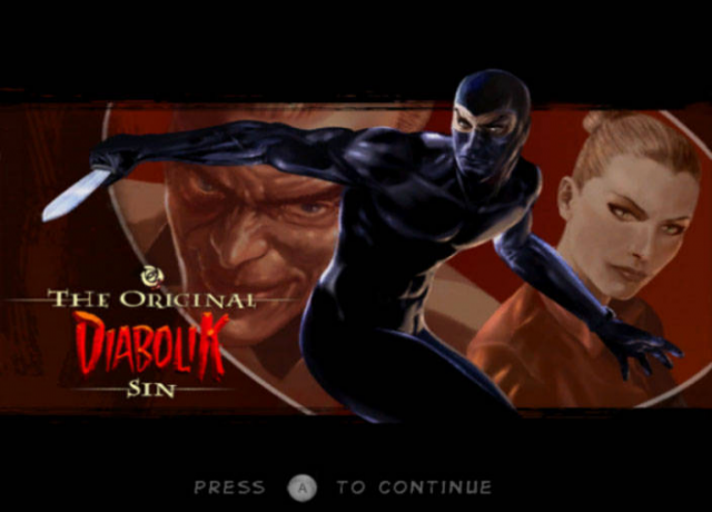Diabolik: The Original Sin title screen for Wii
