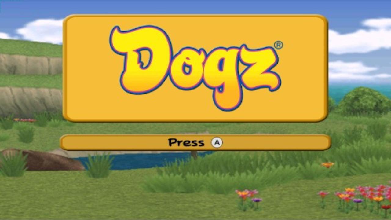 Dogz title screen for Wii
