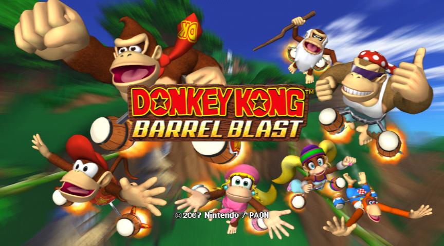 Donkey Kong Jet Race title screen for Wii