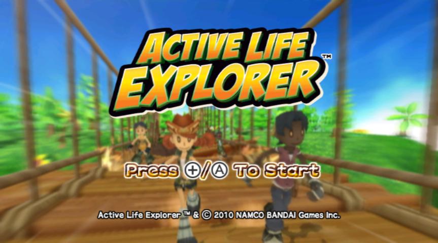 Family Trainer: Treasure Adventure title screen for Wii