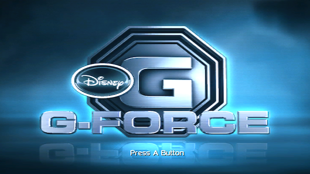 G-Force title screen for Wii