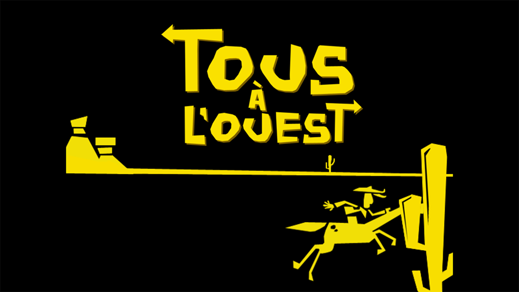 Go West A Lucky Luke Adventure title screen for Wii