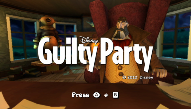 Guilty Party title screen for Wii