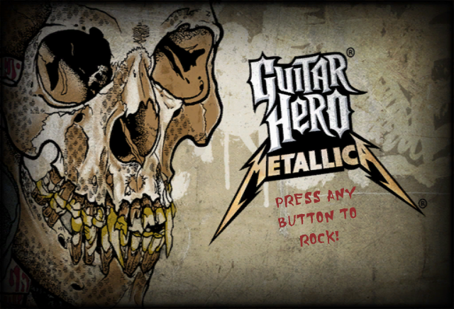 Guitar Hero: Metallica [Guitar Bundle] title screen for Wii