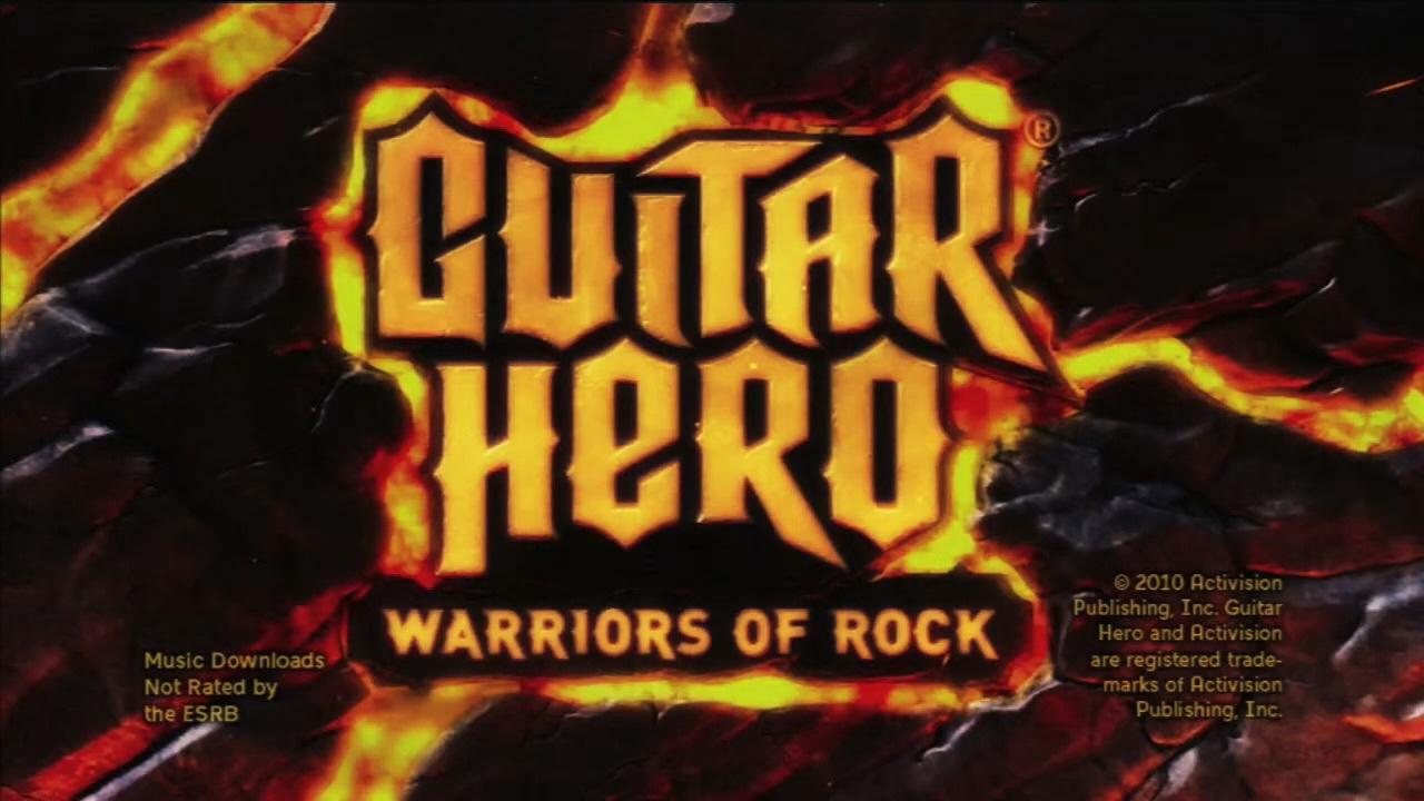 Guitar Hero: Warriors Of Rock [Band Bundle] title screen for Wii