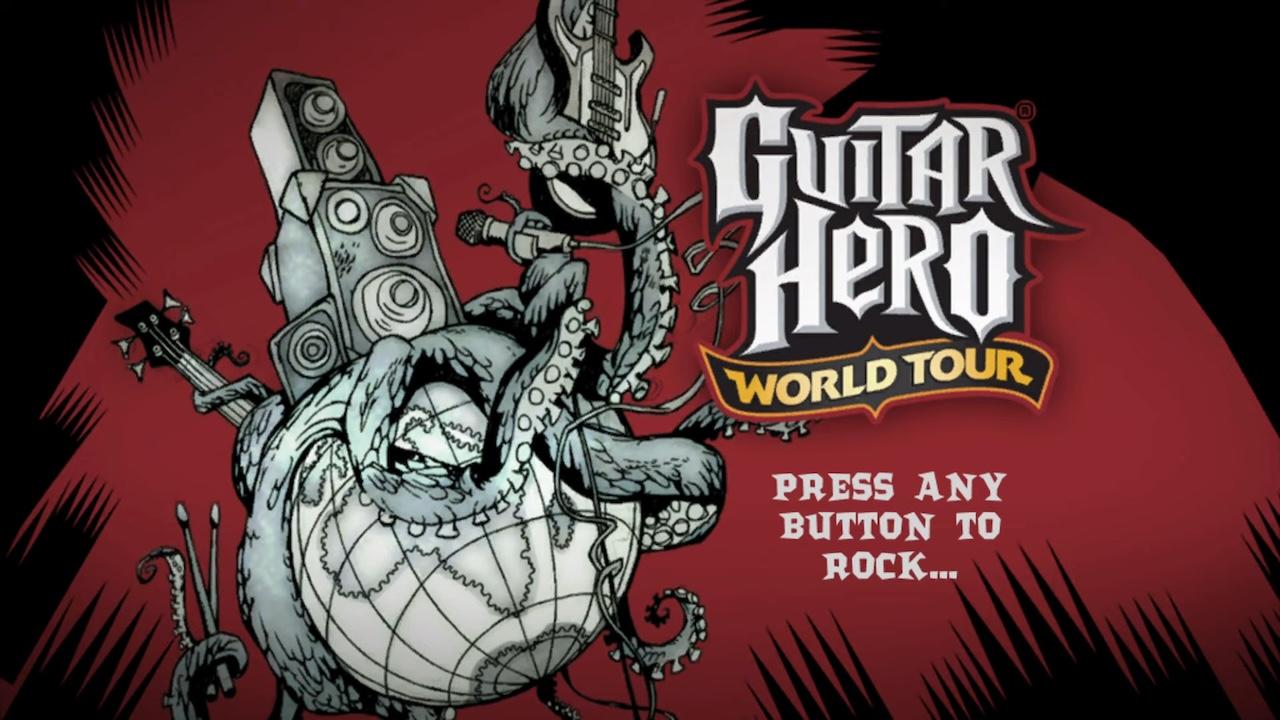 Guitar Hero World Tour (game only) title screen for Wii