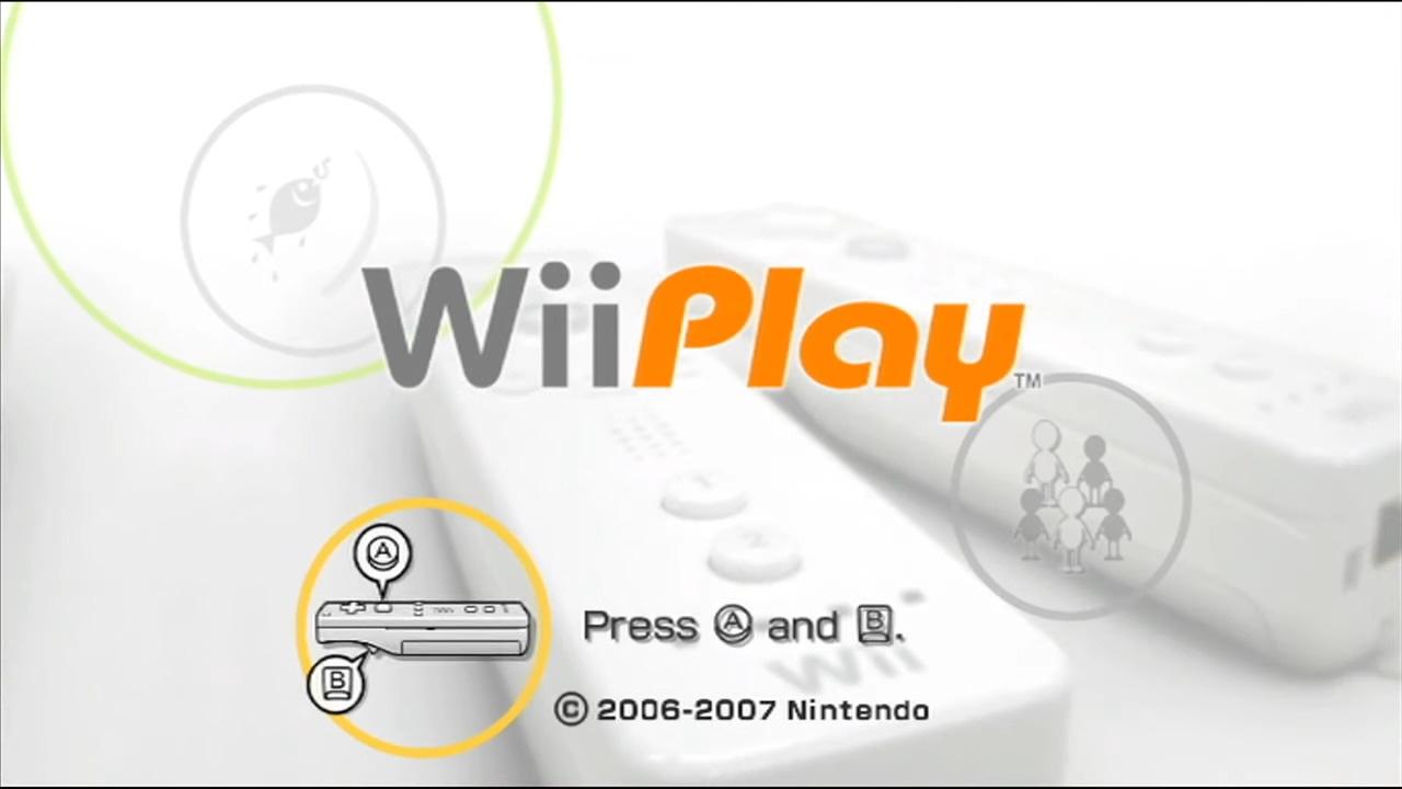 Hajimete No Wii title screen for Wii