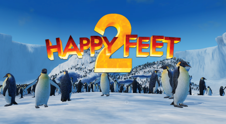 Happy Feet 2 title screen for Wii