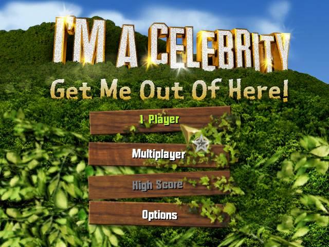 I’m A Celebrity Get Me Out Of Here title screen for Wii