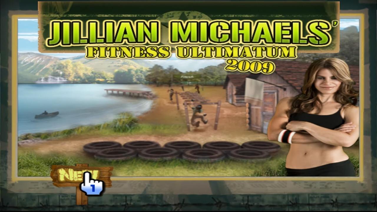 Jillian Michaels' Fitness Ultimatum 2009 title screen for Wii