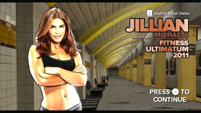 Jillian Michaels' Fitness Ultimatum 2011 title screen for Wii