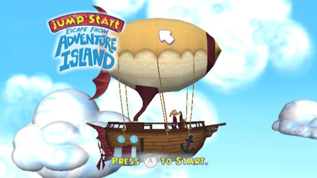 JumpStart: Escape from Adventure Island title screen for Wii