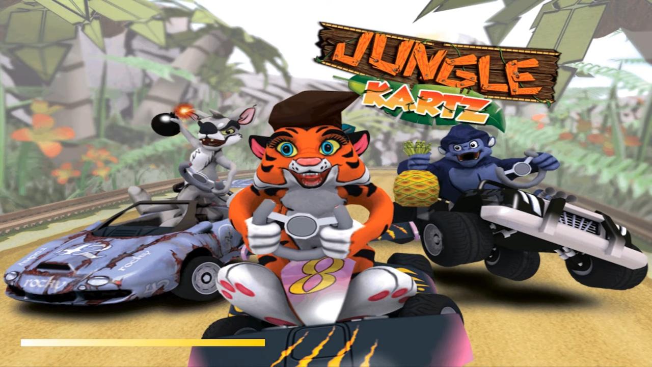 Jungle Kartz title screen for Wii