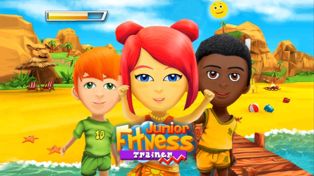 Junior Fitness Trainer title screen for Wii