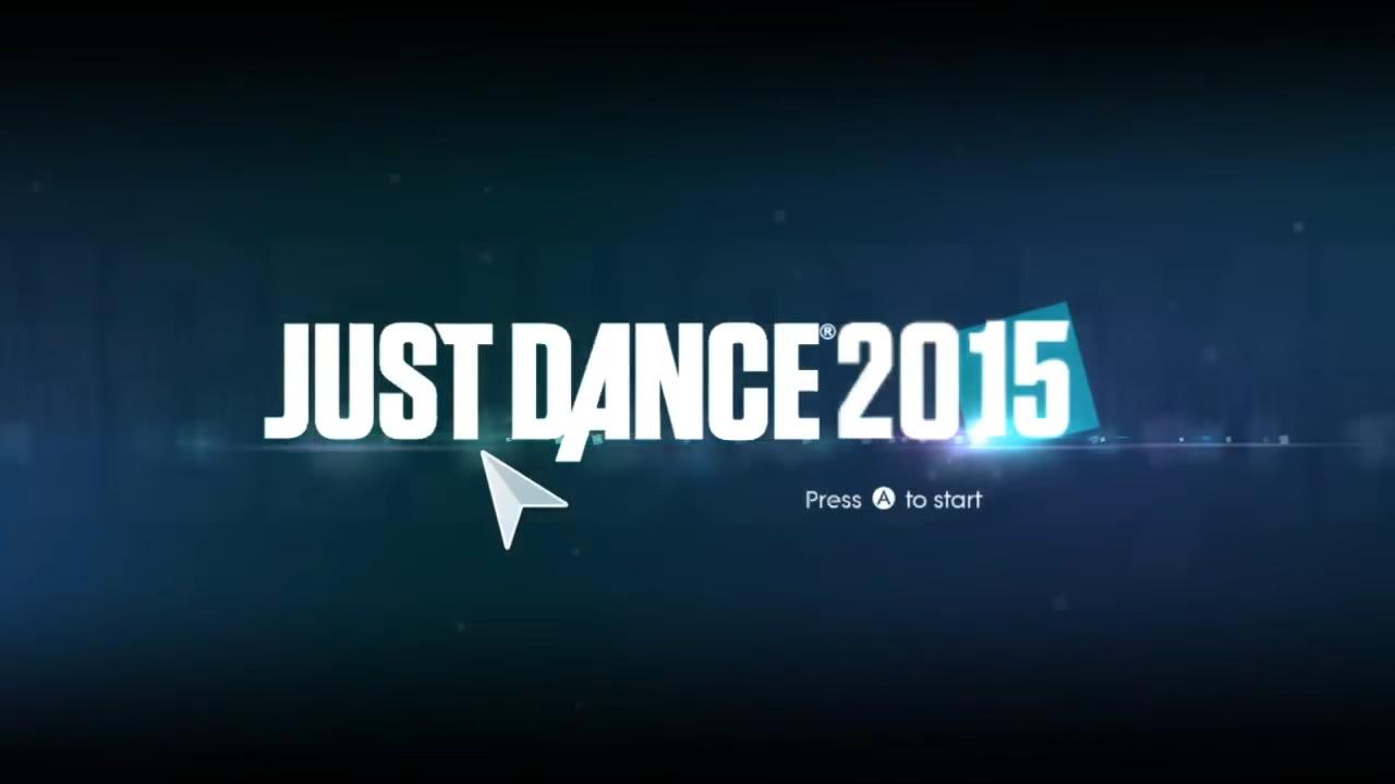 Just Dance 2015 title screen for Wii