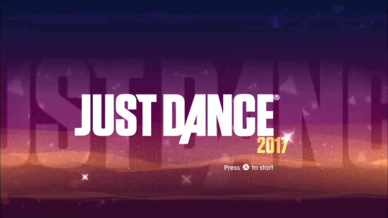 Just Dance 2017 title screen for Wii