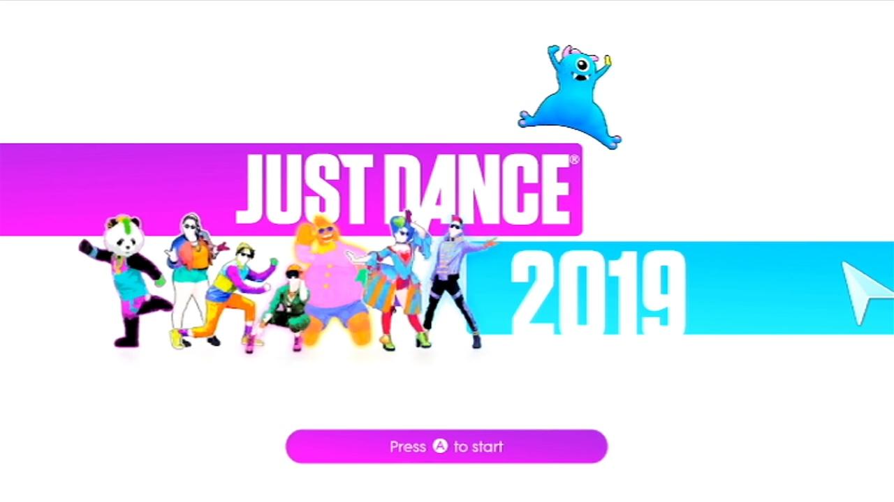 Just Dance 2019 title screen for Wii
