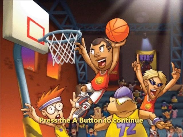 Kidz Sports Basketball title screen for Wii