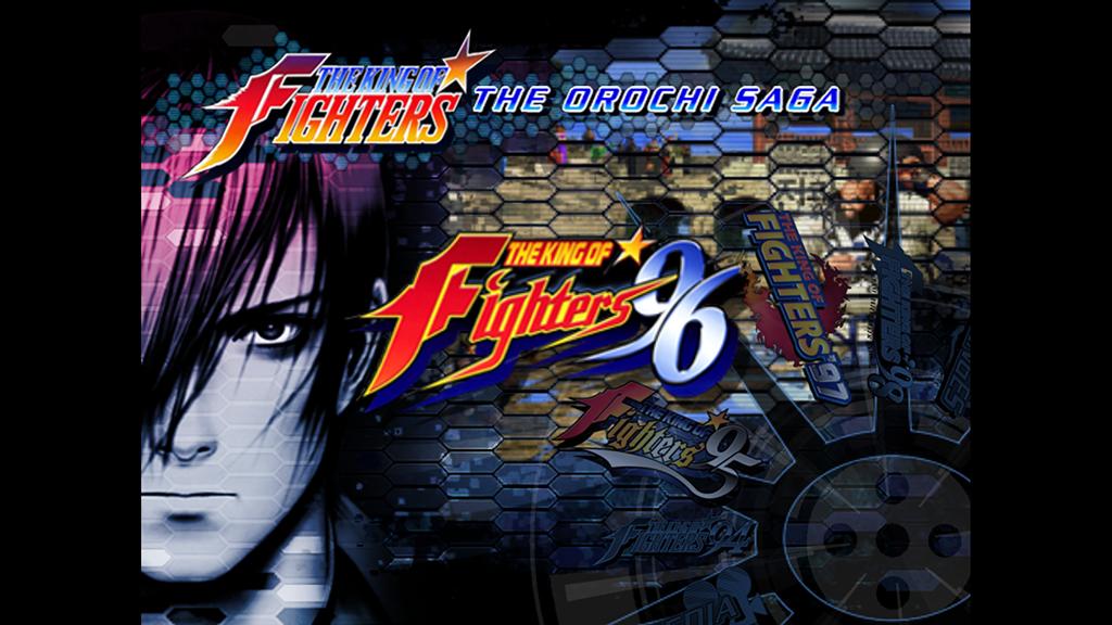 King of Fighters Collection The Orochi Saga title screen for Wii