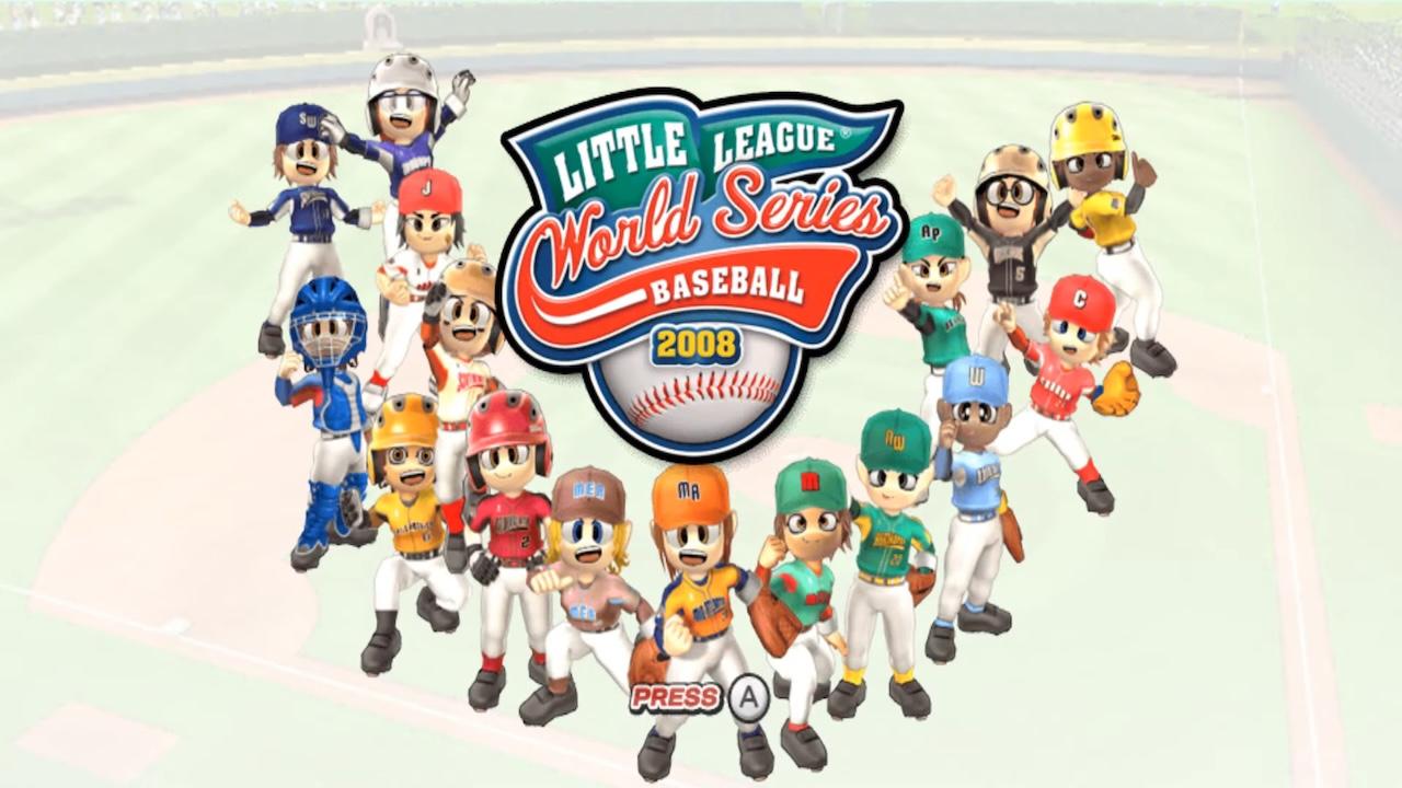 Little League World Series Baseball title screen for Wii