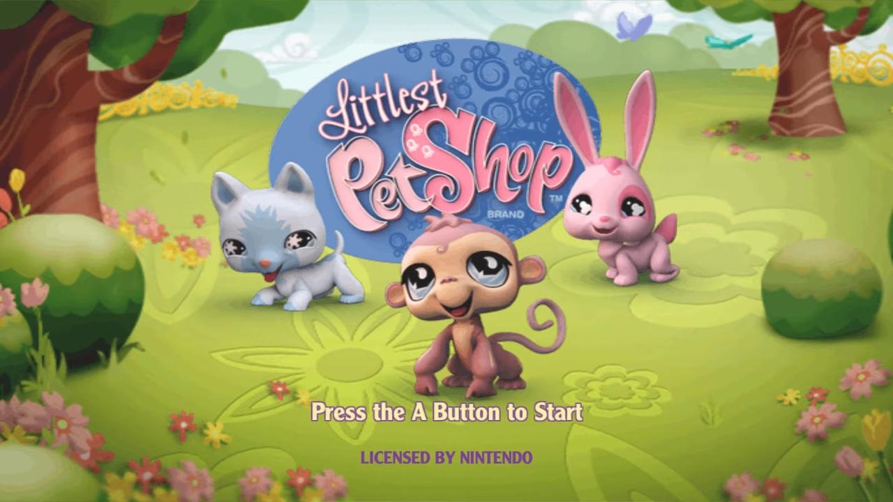 Littlest Pet Shop title screen for Wii