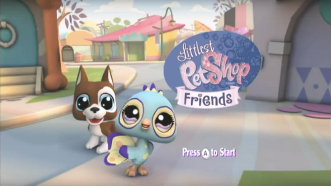 Littlest Pet Shop Friends title screen for Wii