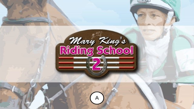 Mary King's Riding School 2 title screen for Wii