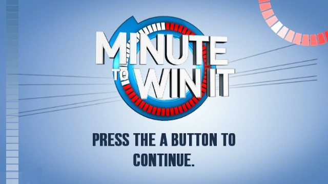 Minute to Win It title screen for Wii