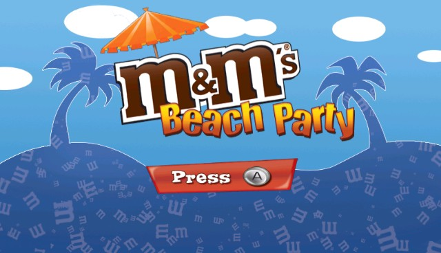 M&M's Beach Party title screen for Wii