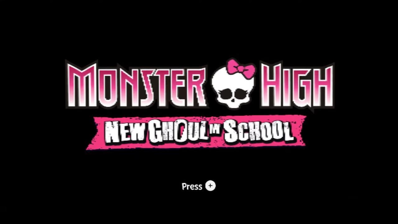 Monster High New Ghoul in school title screen for Wii