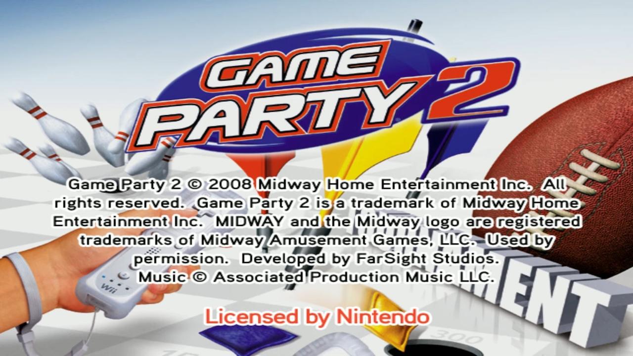 More Game Party title screen for Wii