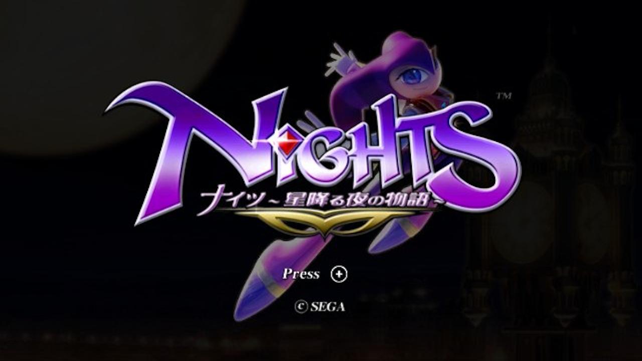 NiGHTS: Hoshi Furu Yoru No Monogatari title screen for Wii