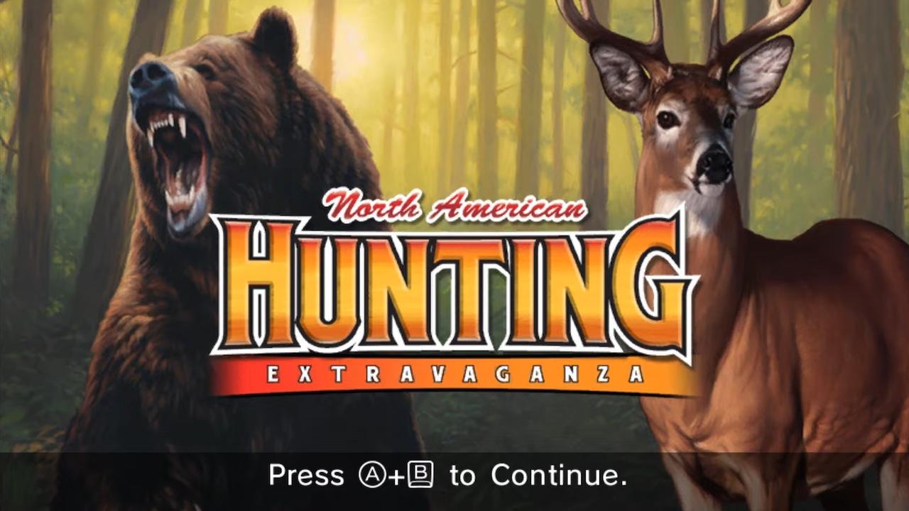 North American Hunting Extravaganza title screen for Wii