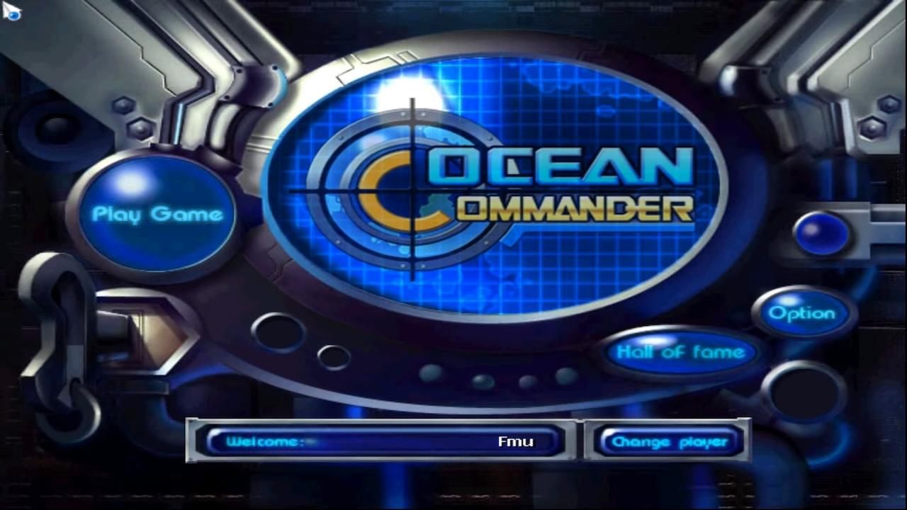 Ocean Commander title screen for Wii