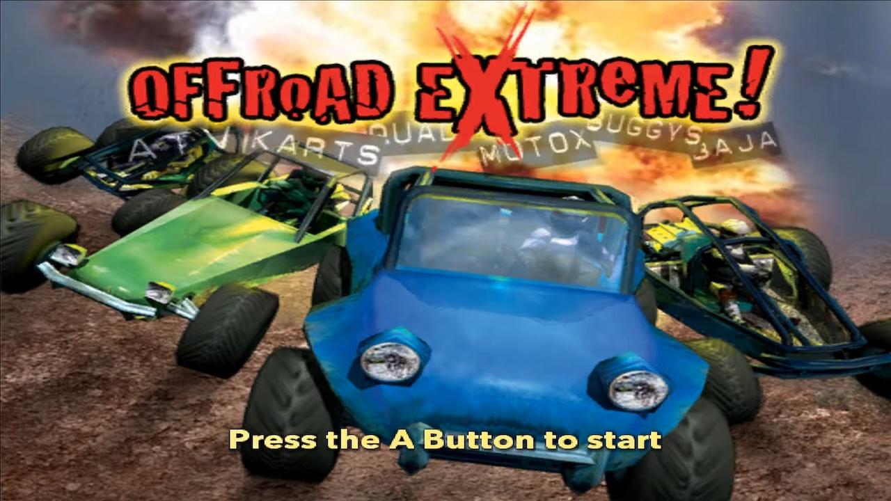 Offroad Extreme title screen for Wii