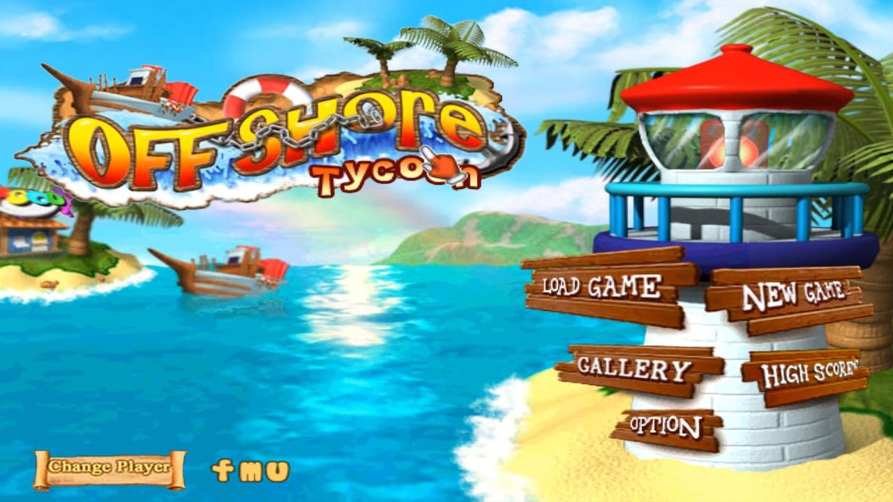 Offshore Tycoon title screen for Wii