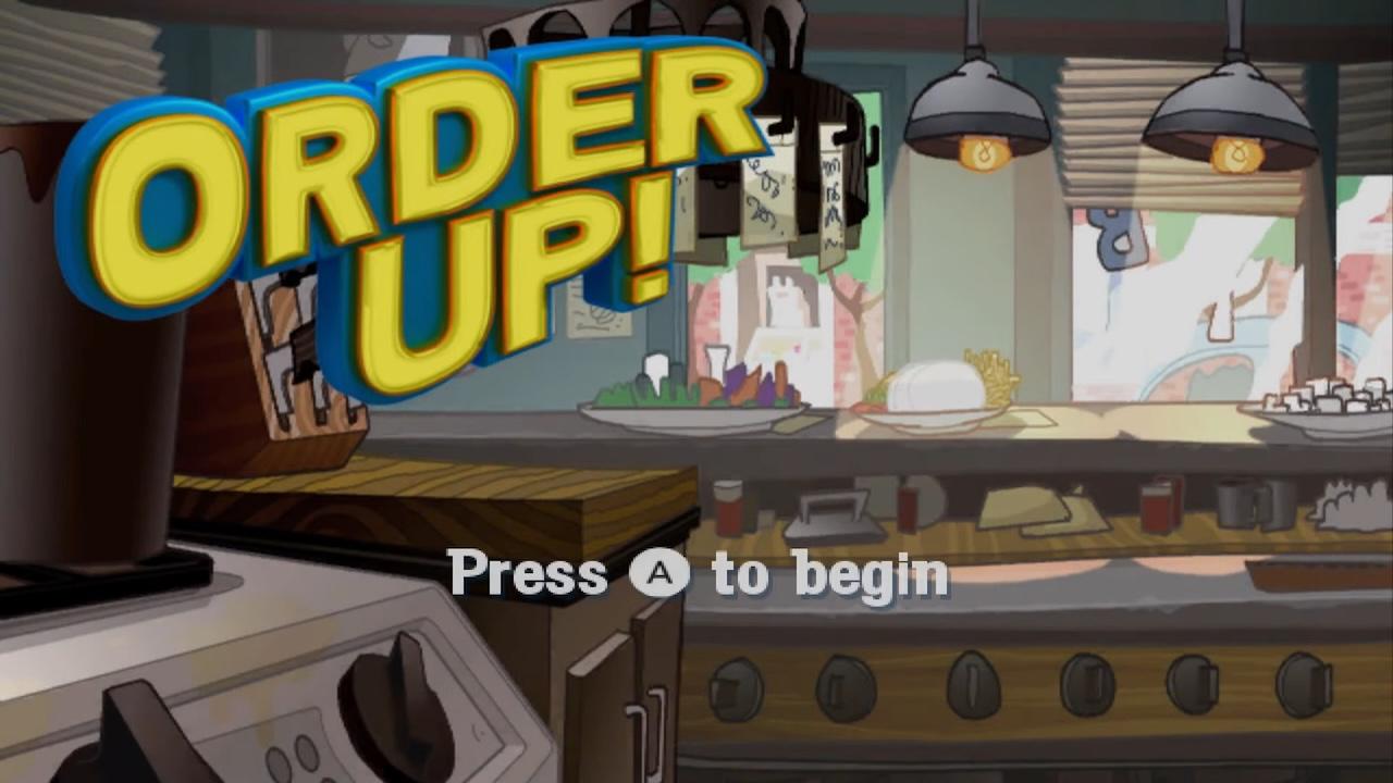Order Up title screen for Wii