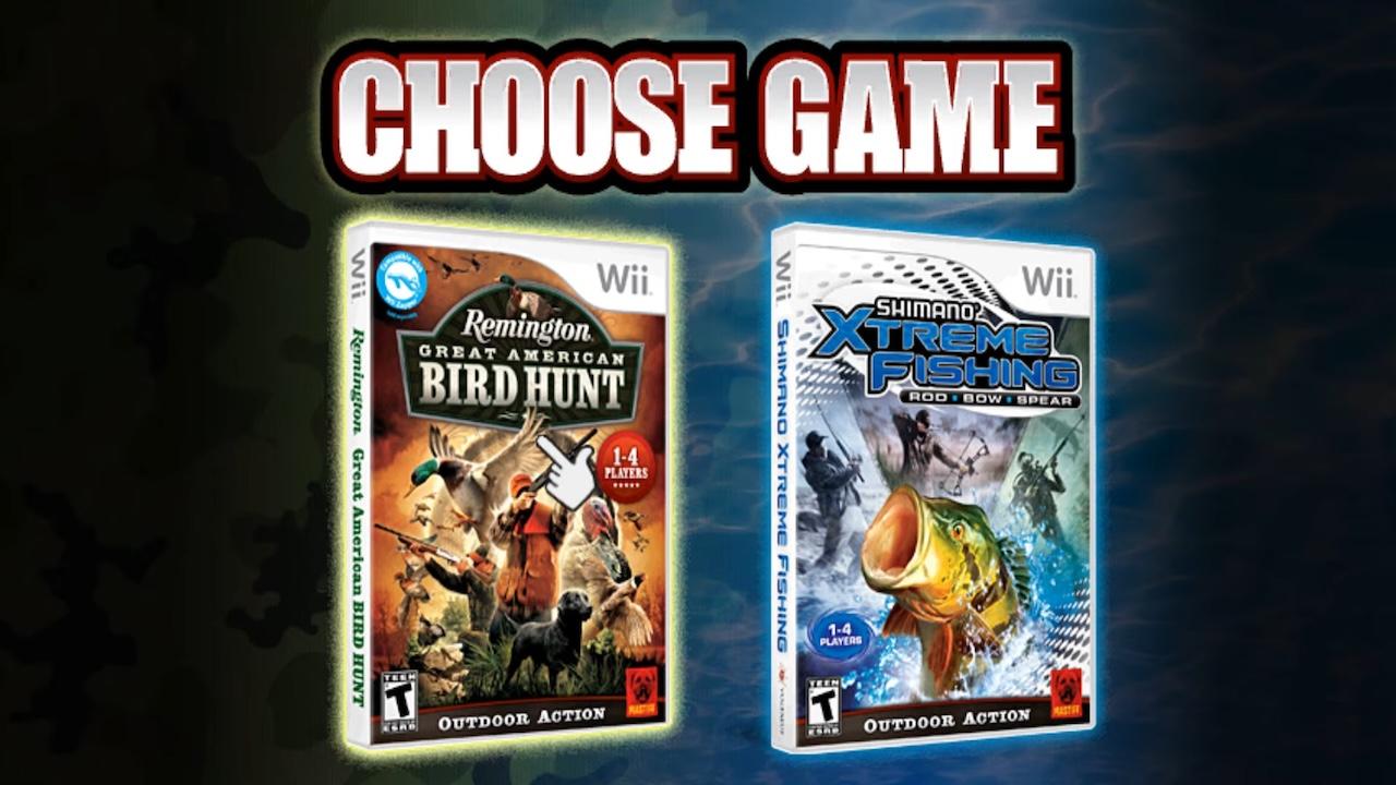 Outdoor Action Double Pack title screen for Wii