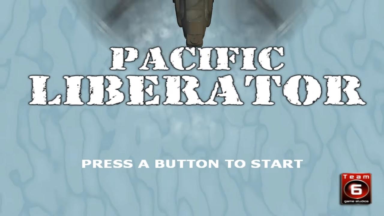 Pacific Liberator title screen for Wii