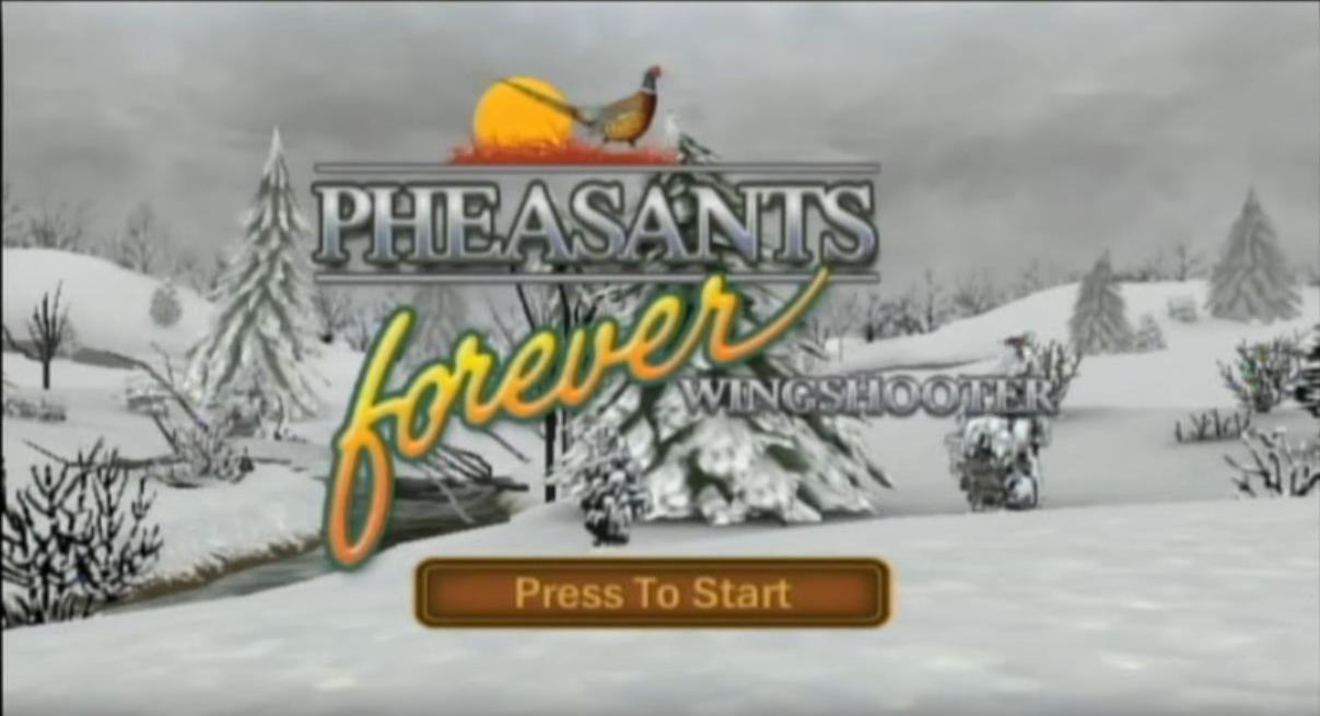 Pheasants Forever Wingshooter title screen for Wii