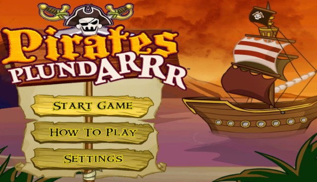 Pirates Plund-Arrr title screen for Wii