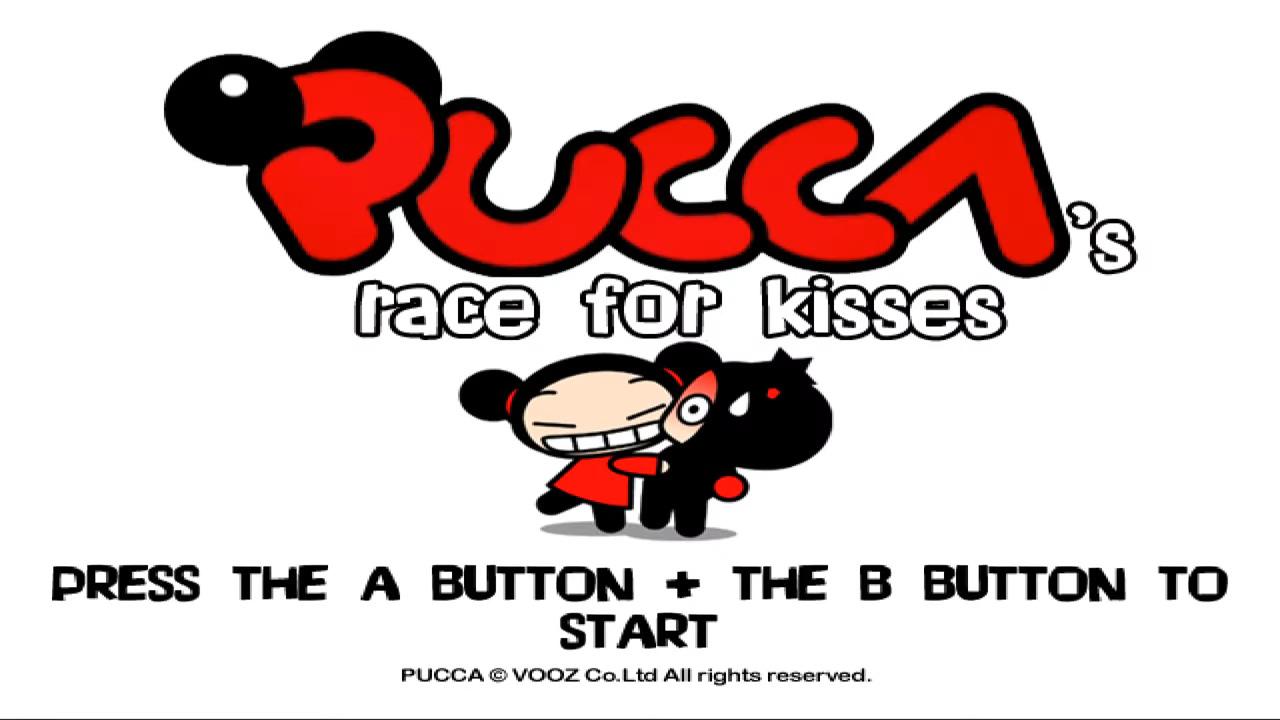 Pucca's Race for Kisses title screen for Wii