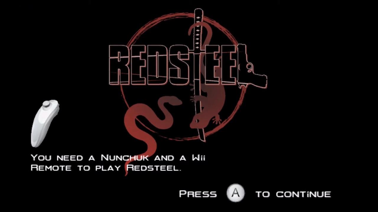 Red Steel title screen for Wii