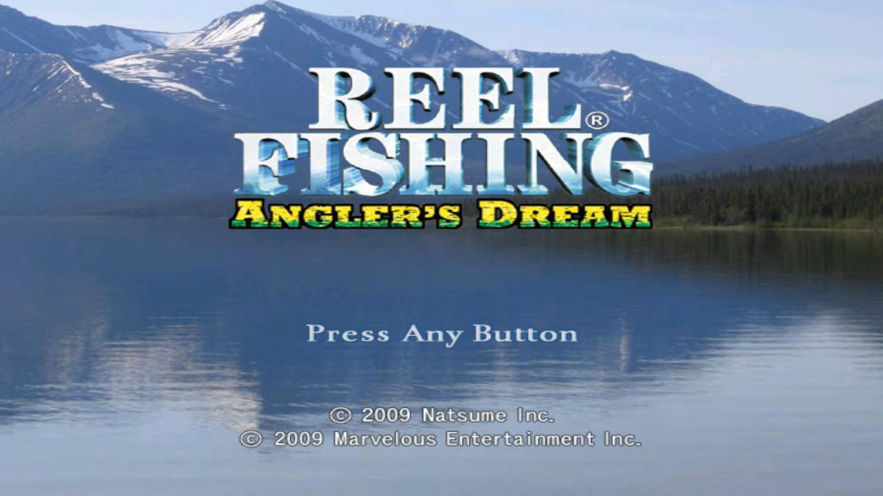 Reel Fishing: Angler's Dream title screen for Wii