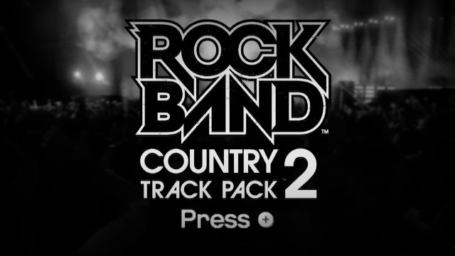 Rock Band Country Track Pack 2 title screen for Wii