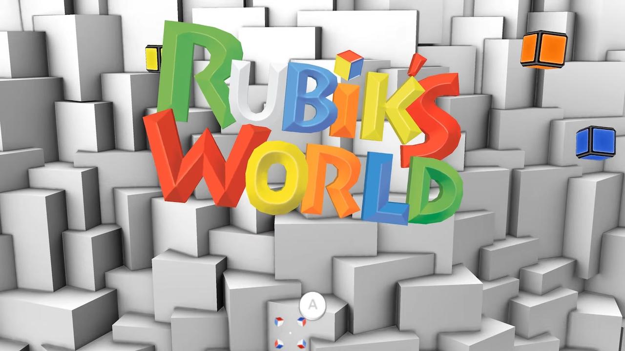 Rubik's Puzzle World title screen for Wii