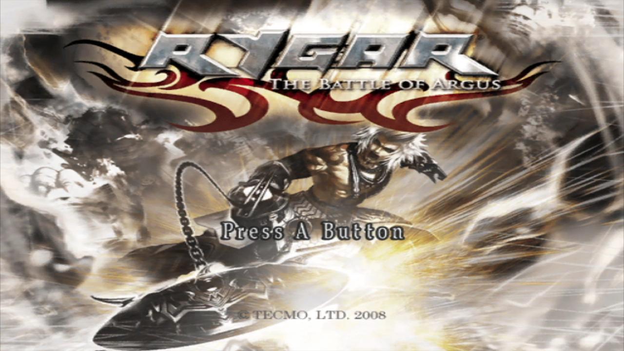 Rygar The Battle of Argus title screen for Wii
