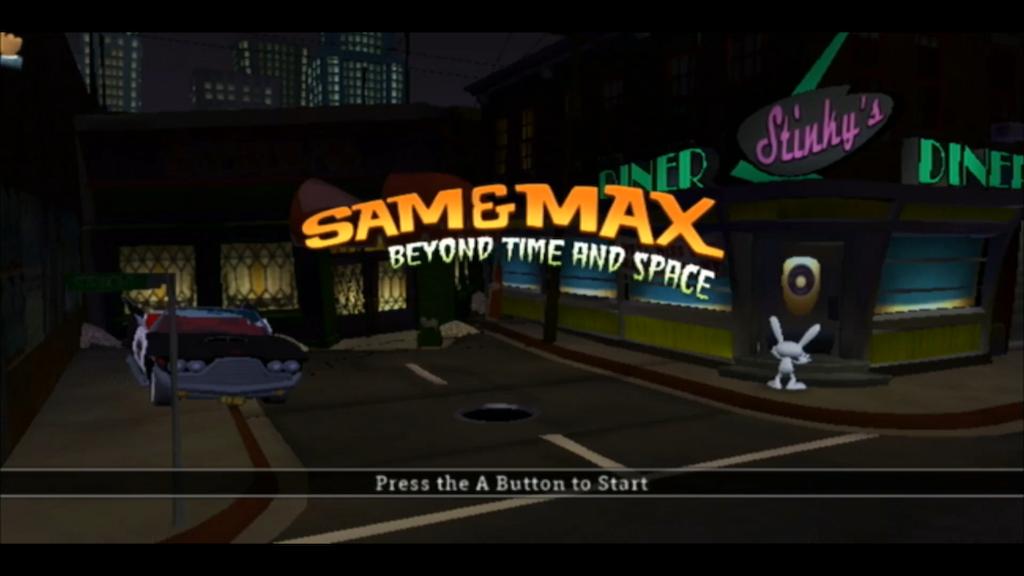 Sam & Max Season Two: Beyond Time and Space title screen for Wii