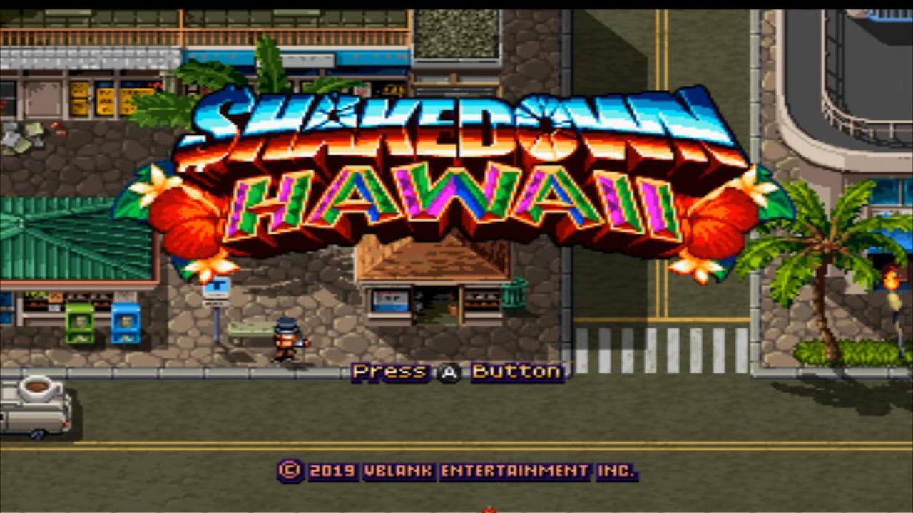 Shakedown: Hawaii title screen for Wii
