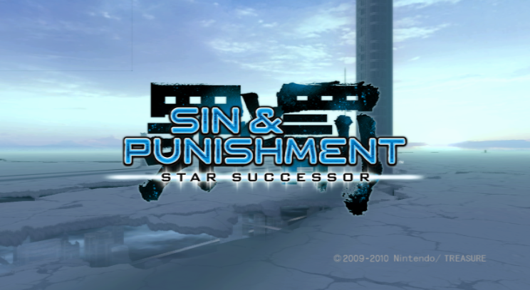 Sin and Punishment: Successor of the Skies title screen for Wii